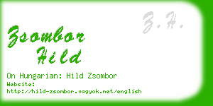 zsombor hild business card